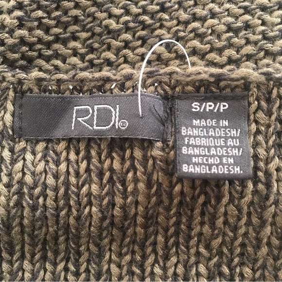 RDI Dark Army Twist with Elbow Patch Sweater S/P - Picture 11 of 11